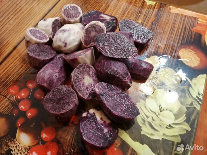 Картофель семенной, цветной (синий, розовый)