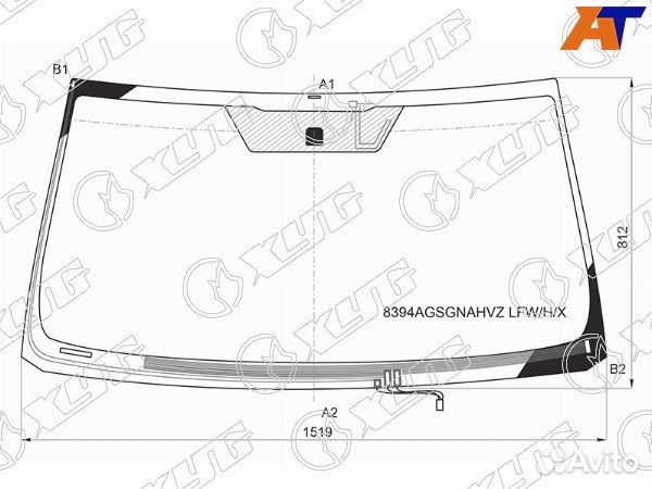 Стекло лобовое toyota land cruiser prado 120