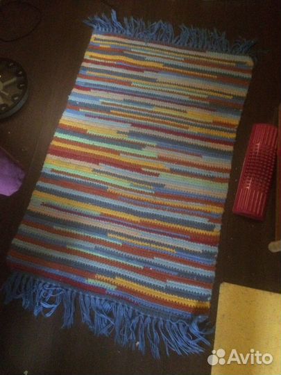 Ковер вязанный. Ручная работа. 70*110