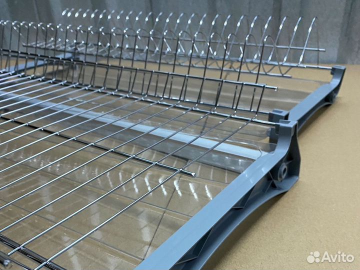 Сушилка для посуды 600мм в шкаф 2х-ярусная Хром