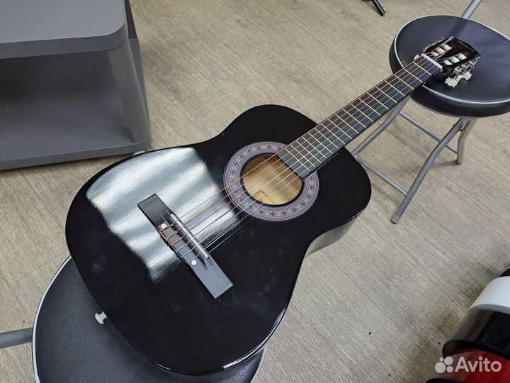 Гитара классическая чёрная для ребёнка размер 1/2