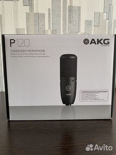 Студийный конденсаторный микрофон AKG P120