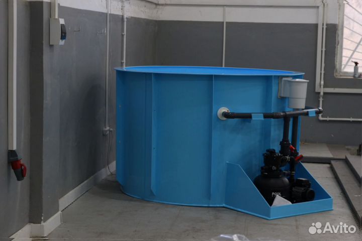 Купель круглая уличная 1.2х1.2 м 1,4 м3