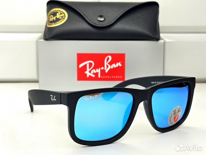 Очки Ray Ban 4165 Justin Синие Зеркальные