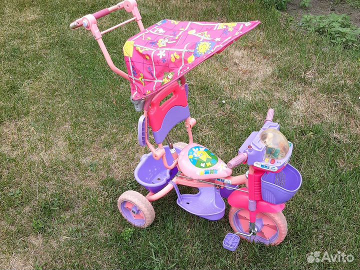 Трехколесный велосипед с родительской ручкой