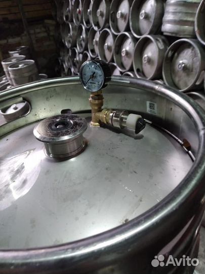 Кеги винные с манометром 50л нержавейка
