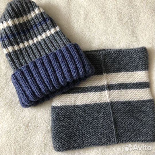 Комплект шапка и снуд 50-52 весна