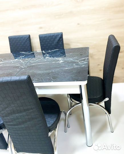 Обеденная группа стол и стулья 6шт
