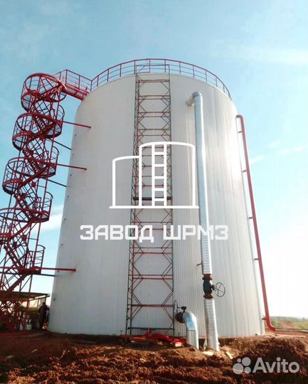 Резервуар вертикальный стальной 700 кубов