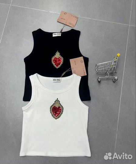 Miu Miu майка стильная (топ 2024)