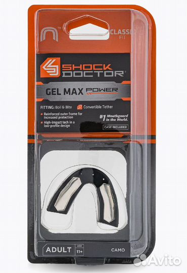 Капа односторонняя Shock Doctor Gel Max Power