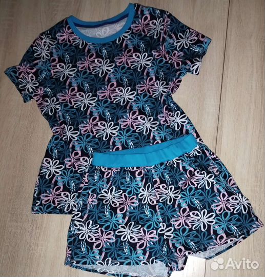 Пижама женская, домашний костюм 44