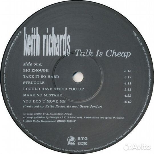 Винил Keith Richards – Talk Is Cheap