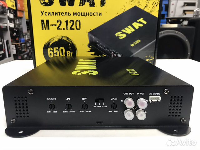 Усилитель SWAT M-2.120 без тюльпанов.