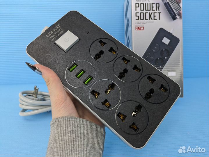 Удлинитель Power Socket 3 usb порта