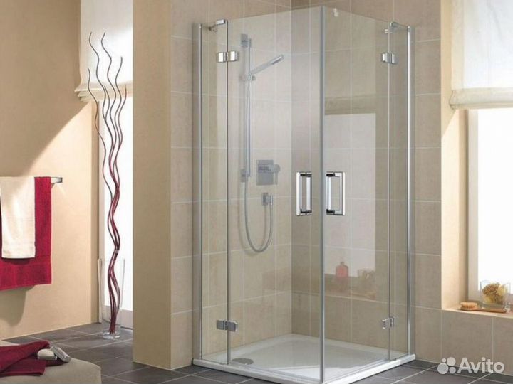 Ограждения для душа с прозрачным стеклом
