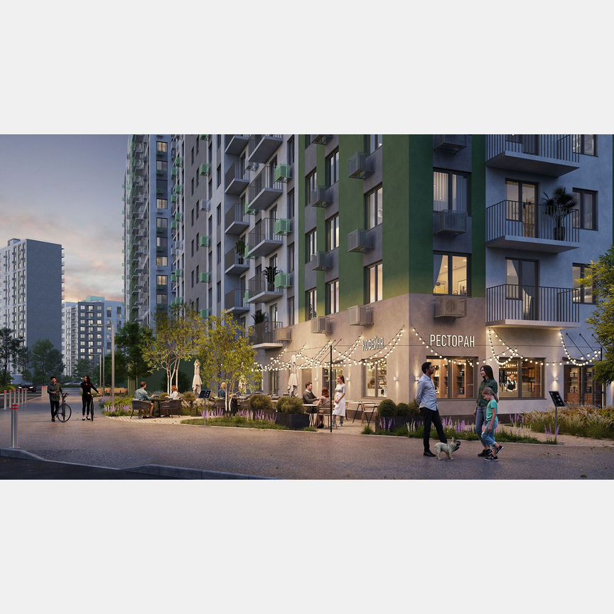1-к. квартира, 31,8 м², 4/16 эт.