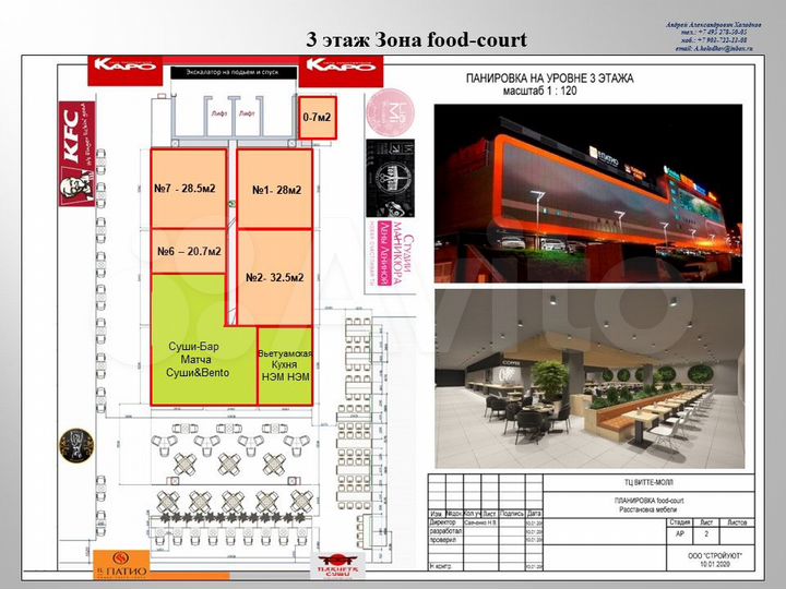 Остров под Кофейню в Торговом центре. Собственник