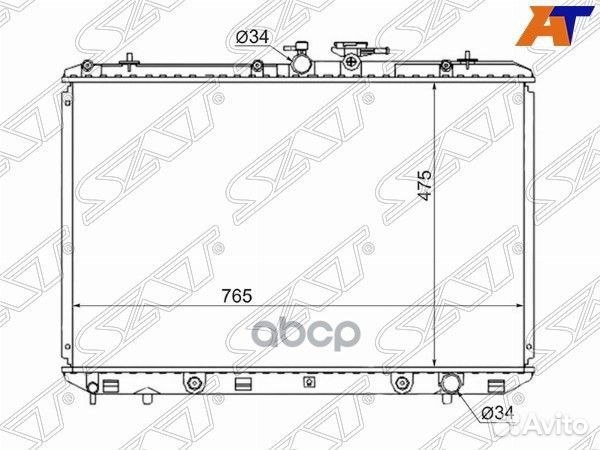 Радиатор Toyota Highlander 07-13 / Kluger V 07-13