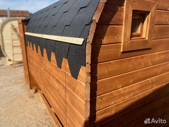 Баня-бочка квадро в наличии