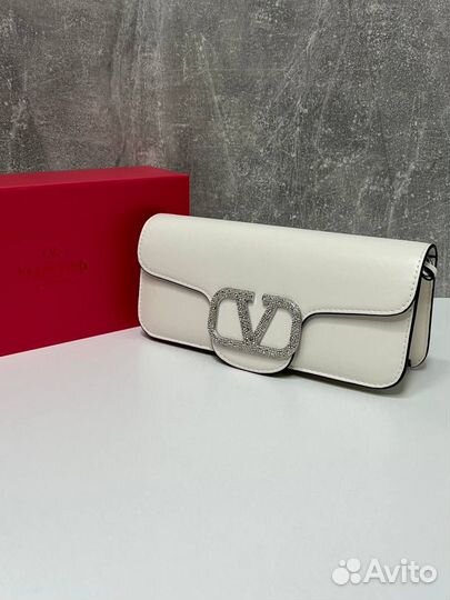 Новая женская сумка клатч Valentino Loco белая