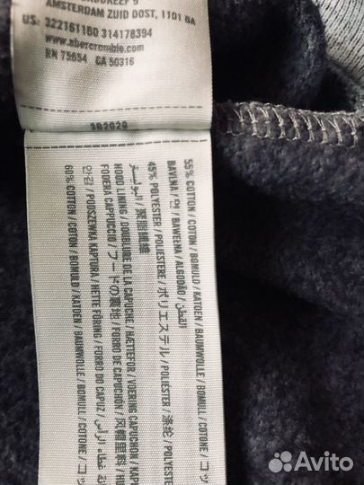 Hollister толстовка/зип худи XL