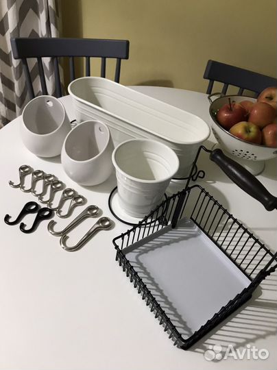 Финторп икея корзина, ведерко, крючки на рейлинг