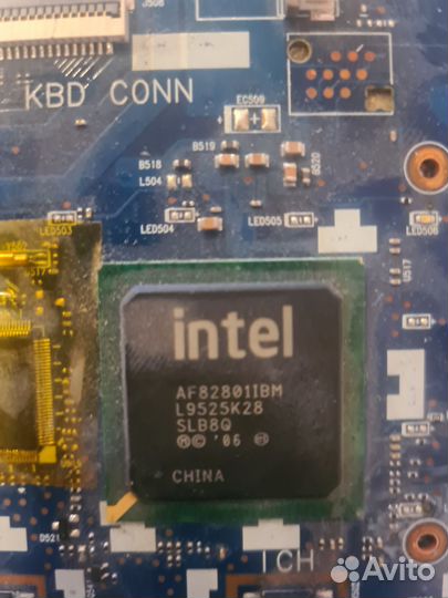 Материнская плата с процессором