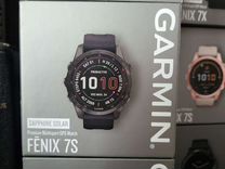 Garmin Fenix 7s Sapphire Solar Carbon DLC чёрные