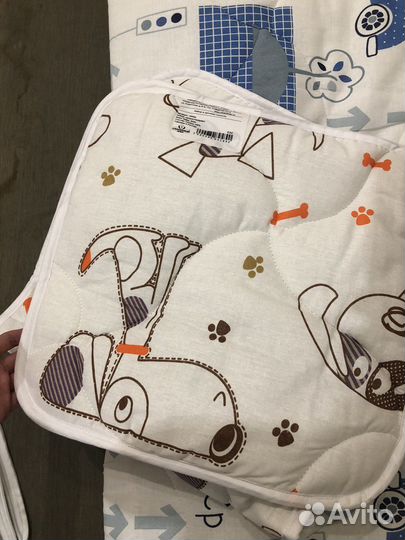 Набор в коляску, матрас и подушка новые