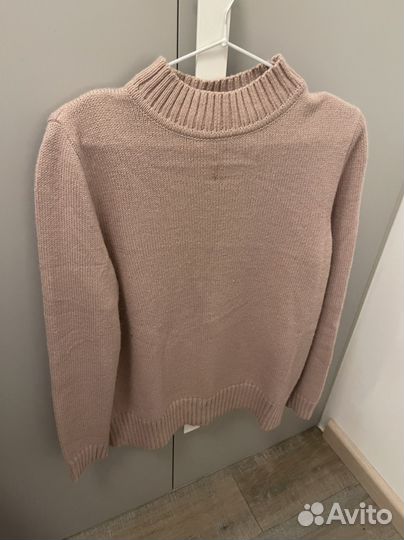 Свитер LaTrika пыльно-розовый шерстяной