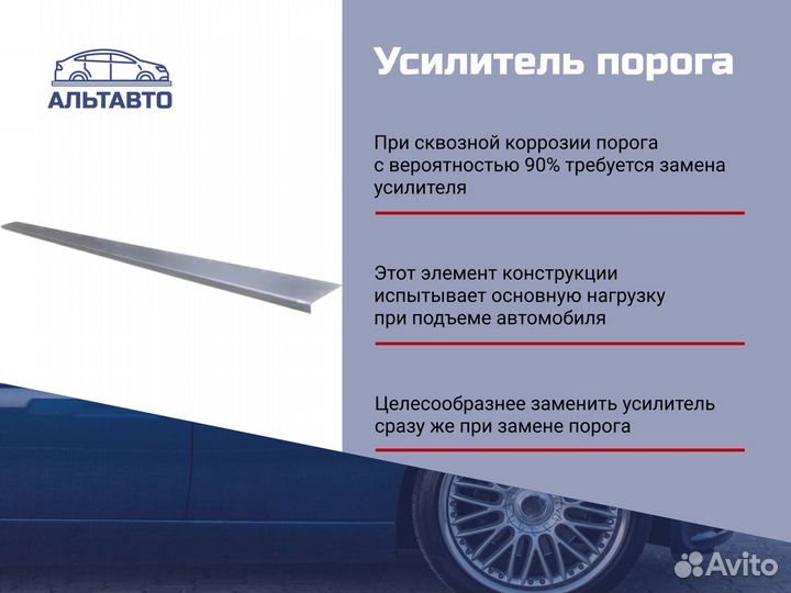 Усилитель порога Hyundai Click (2005–2010)