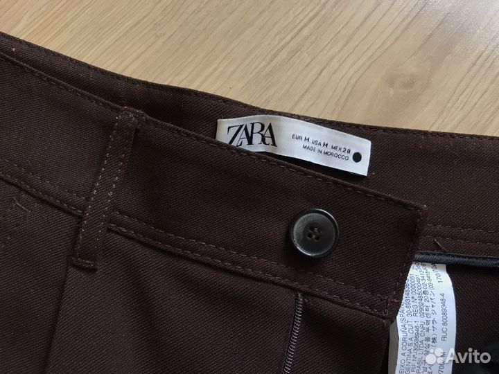 Брюки Zara коричневые M