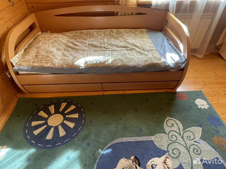 Кровать Toris из массива дерева 90х190