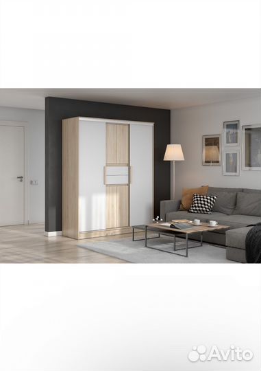 Шкаф-купе Эдем 1.7 м, без зеркал