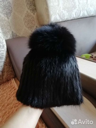 Шапка норковая женская