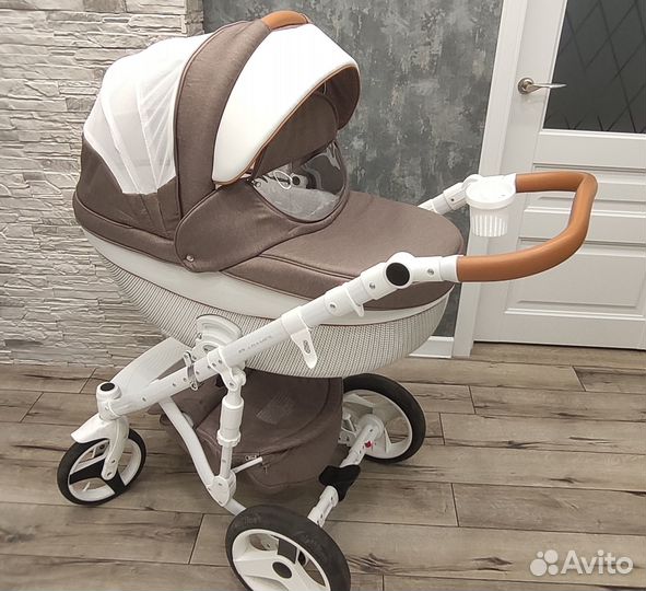 Детская коляска 2 в 1 Adamex Monte Carbon