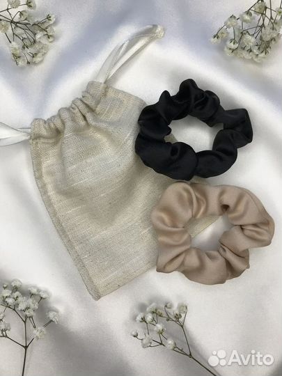 Резинка для волос женская из шелка набор 2шт