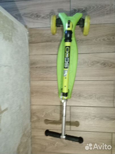 Самокат 3-колёсный Yo-scoo светящ колеса