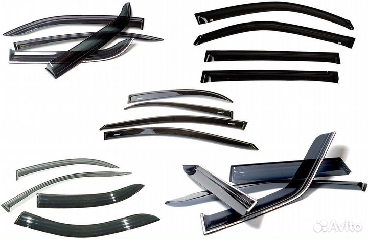 Дефдекторы (ветровики) окон Getz