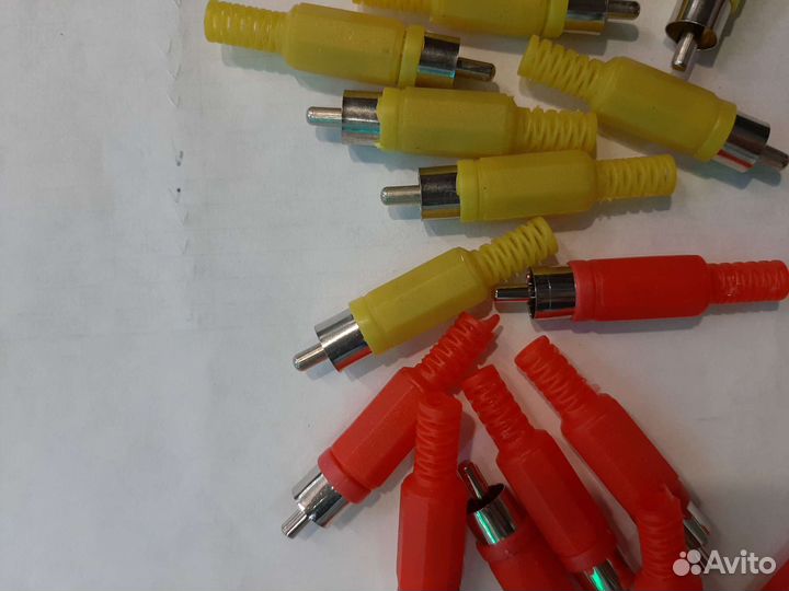 Новые штекера RCA(тюльпаны) с пайкой