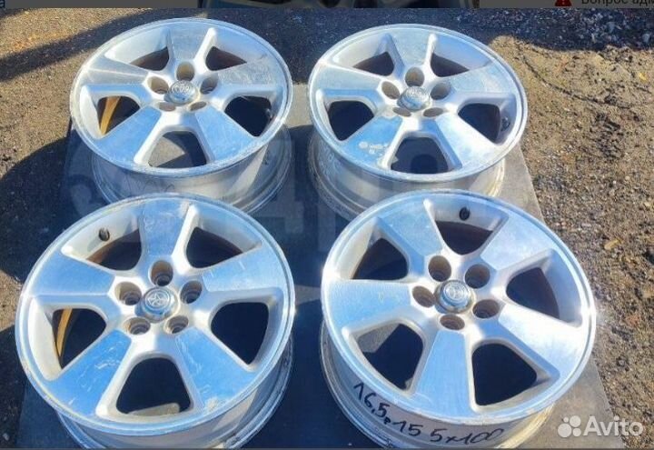 Литые диски r15 5x100 6JJ ET45 DIA54.1 из Японии