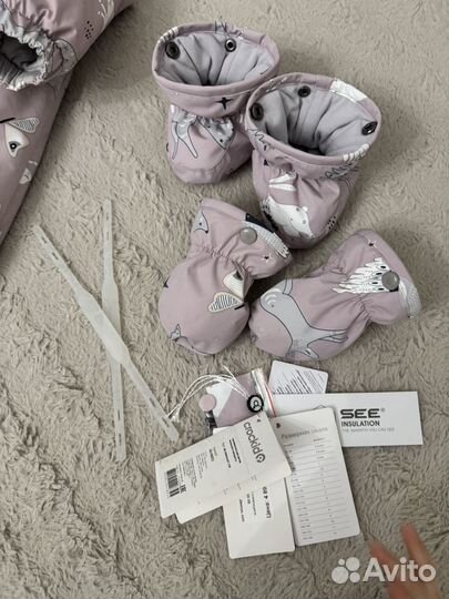 Зимний комбинезон 80 86 для девочки