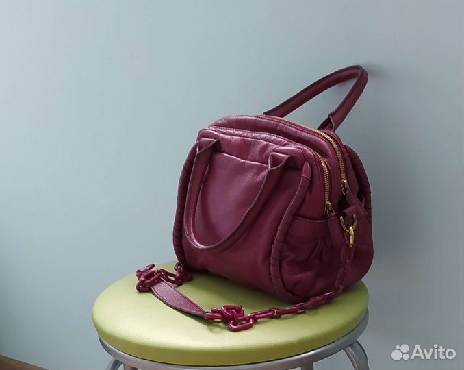 Сумка Studio Pollini новая Италия бордовый