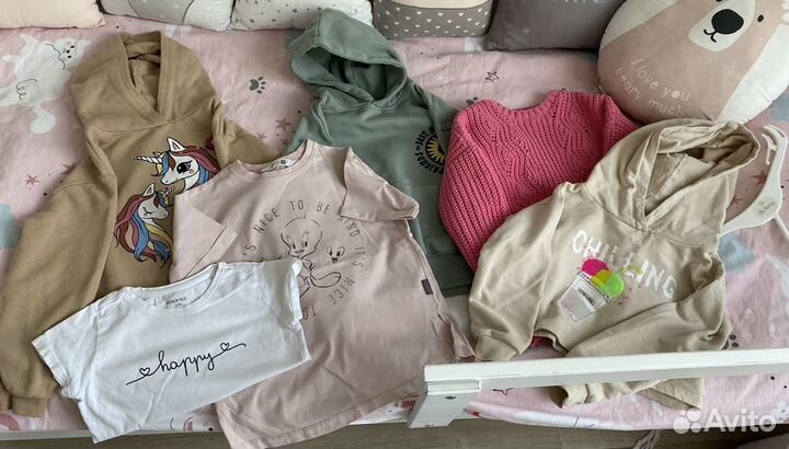 Вещи пакетом для девочки Zara, H&M