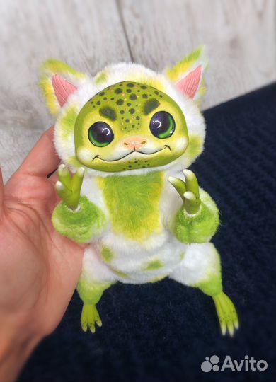 Игрушка в смешанной технике. Огуречкин