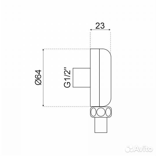 Шланговое подключение Webert AC1016065, бронза