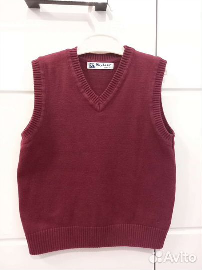 Жилет школьный для девочки 128 134 Sky Lake