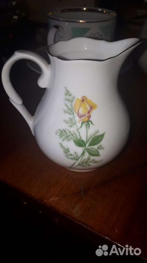 Молочник гдр.kahla.Желтая роза