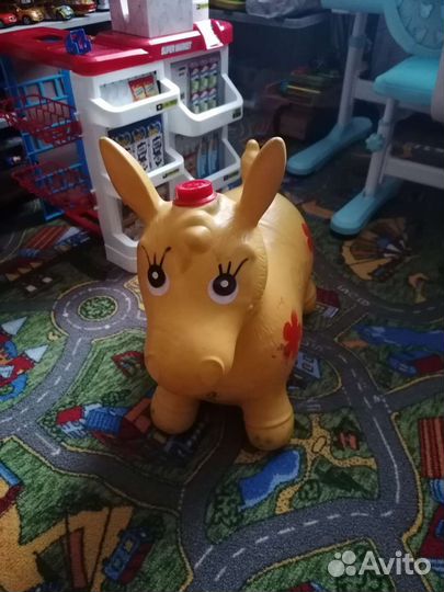 Игрушка прыгун-ослик